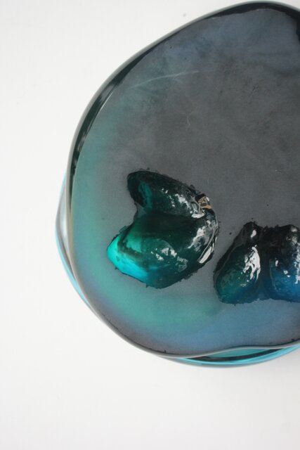 硝硯 益田芳徳氏作 桐箱入