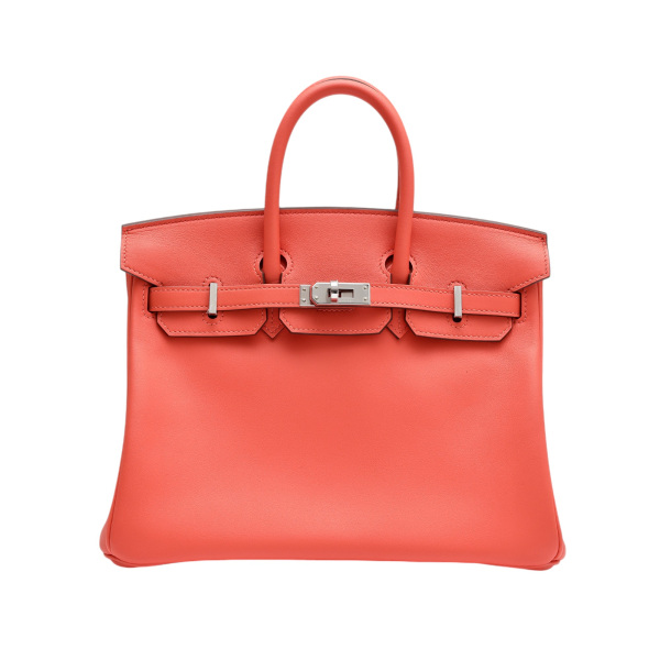 未使用] エルメス バーキン25 スイフト オレンジフィールド シルバー