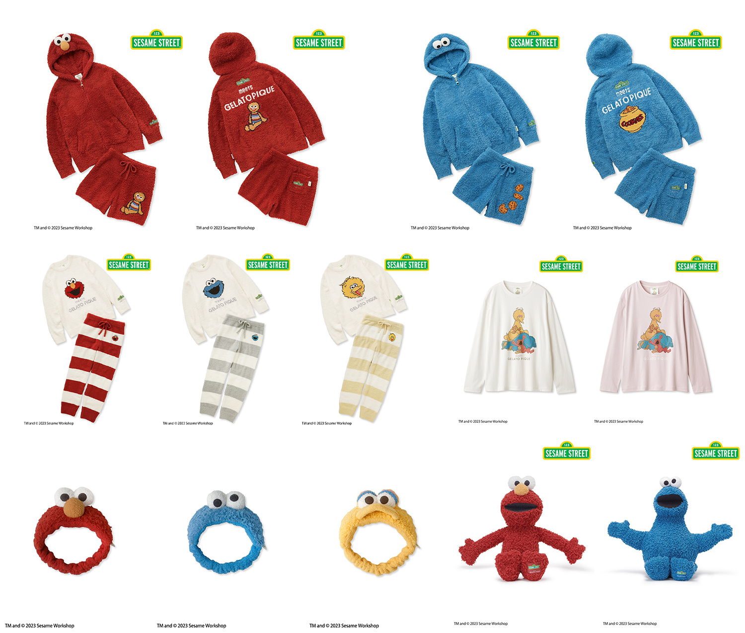 gelato pique(ジェラート ピケ)✕セサミストリート、コラボ！エルモや