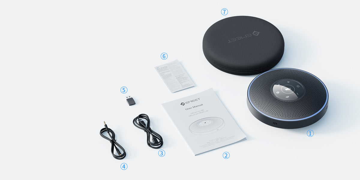 EMEET OfficeCore M220 Lite スピーカーフォン 2台 Amazon.co.jp