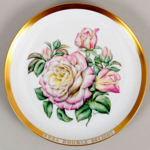 希少 アウガルテン AUGARTEN モミの枝 プレート 2客 ハンドペイント