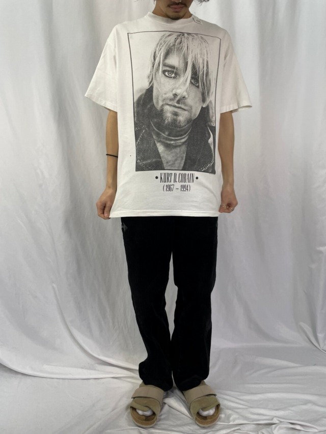 即完売】NIRVANA ニルヴァーナ カートコバーン追悼Tシャツ USA製XL 90s