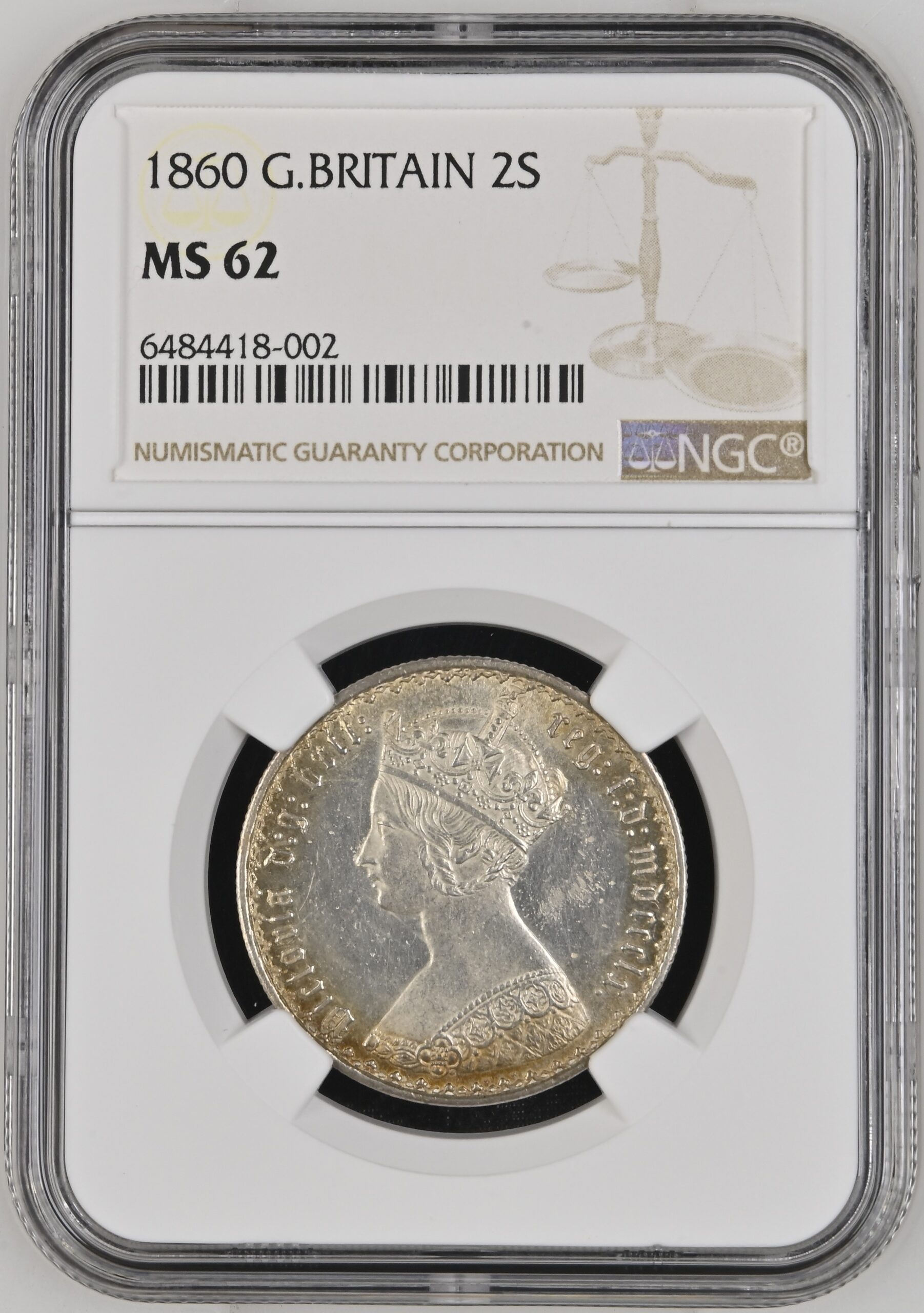 s*s様 1876年 英国ヴィクトリア女王 ゴシックフローリン銀貨(mdcccl