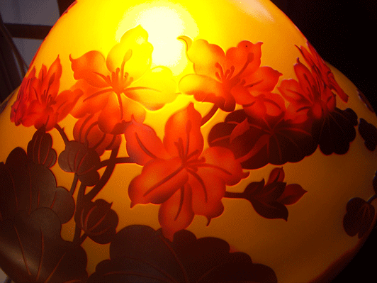 galle ガレ風ランプ彫刻工房