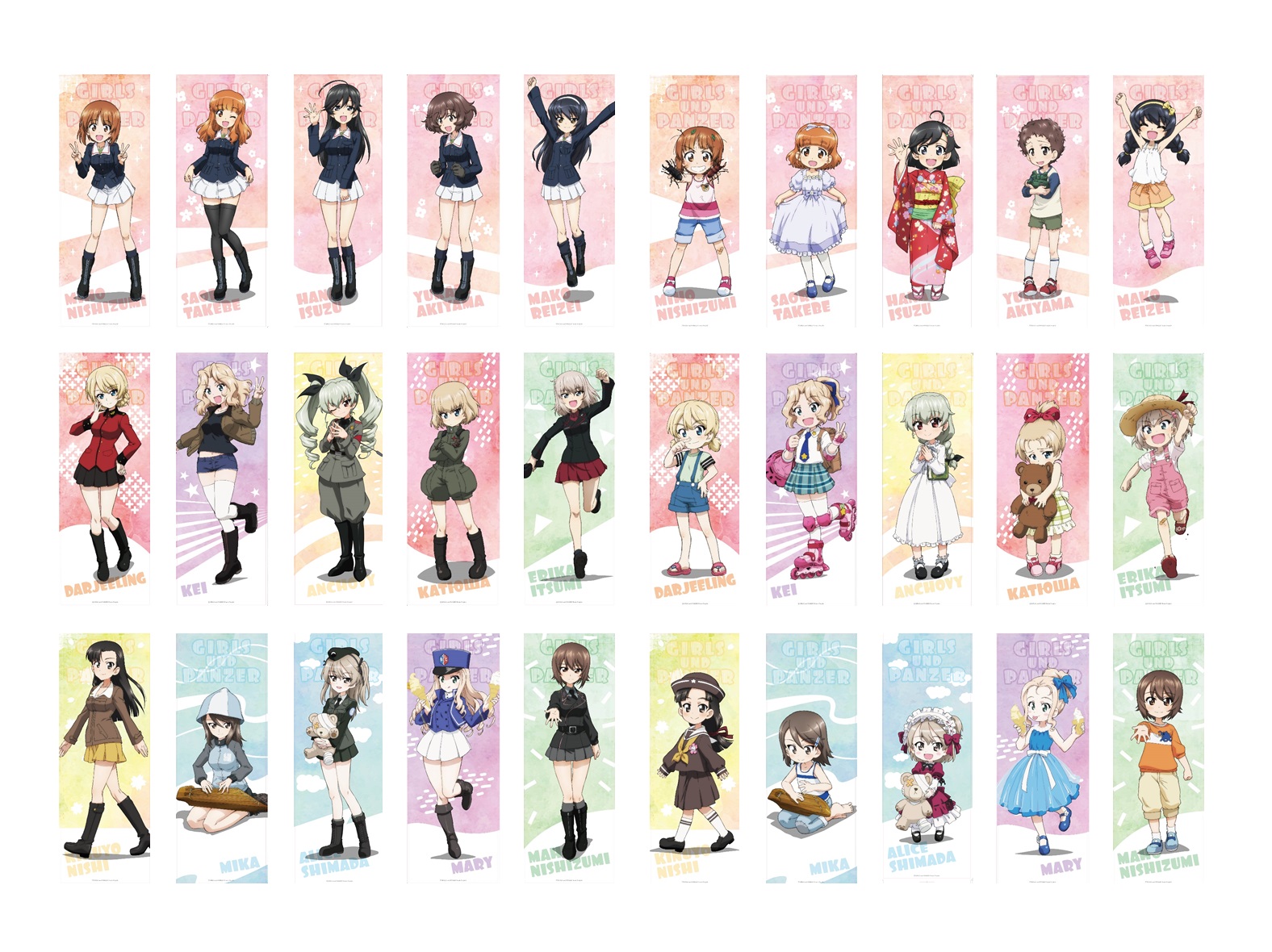 10 years Memory トレーディングミニポスター全部セット｜ガールズ