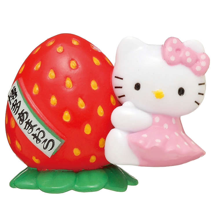 ご当地キティ 福岡限定 あまおう いちご ハローキティ 根付 ストラップ
