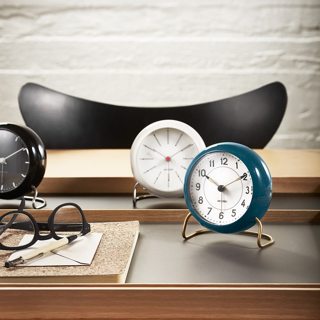 Modern Teal Alarm Clock – Gump's