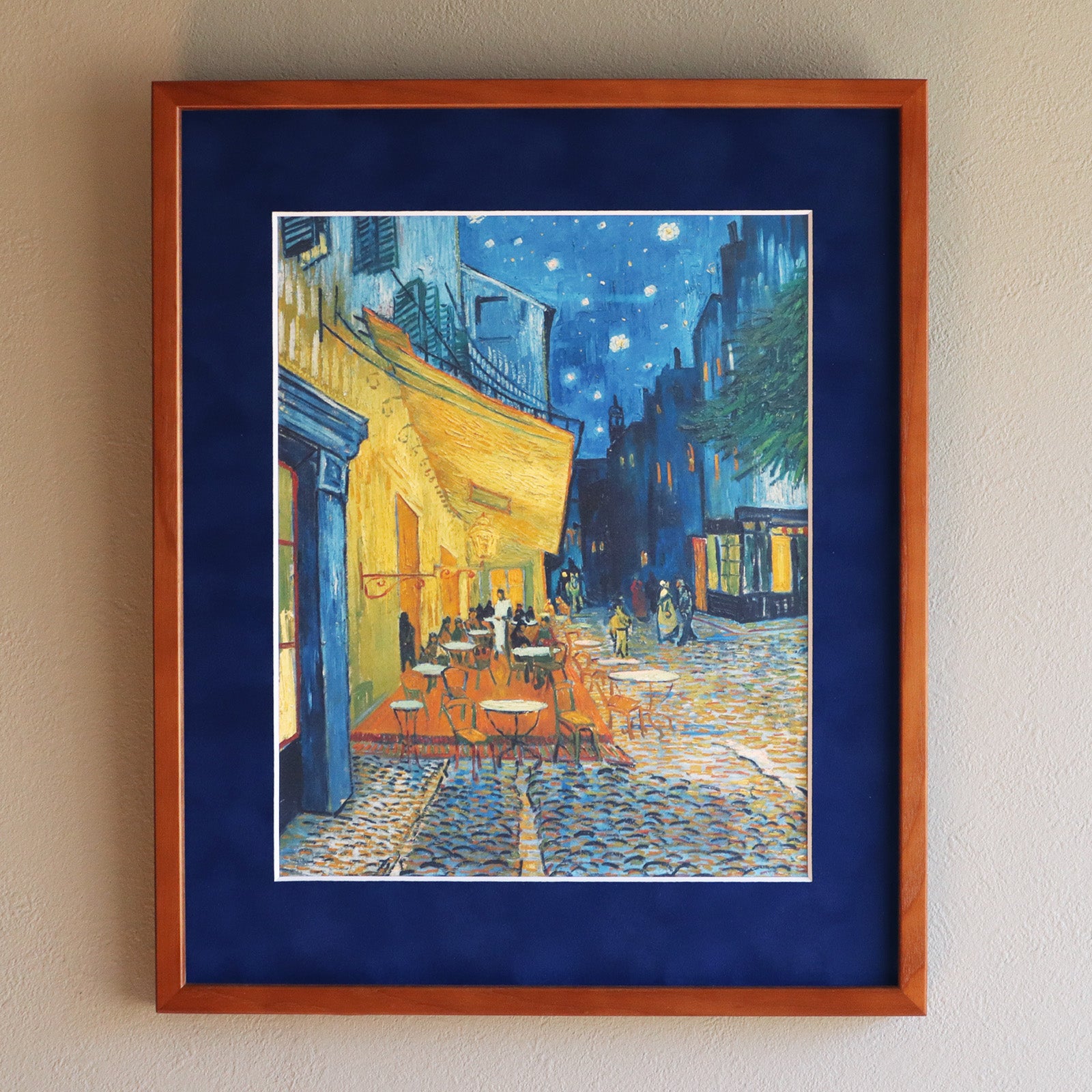 イタリア 額絵 アートフレーム 夜のカフェテラス ゴッホ 4030-190G