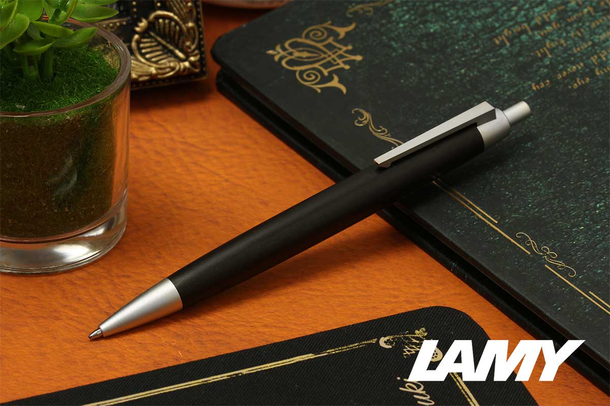 LAMY2000 ブラックウッド ボールペン 替えのインク、化粧箱付き