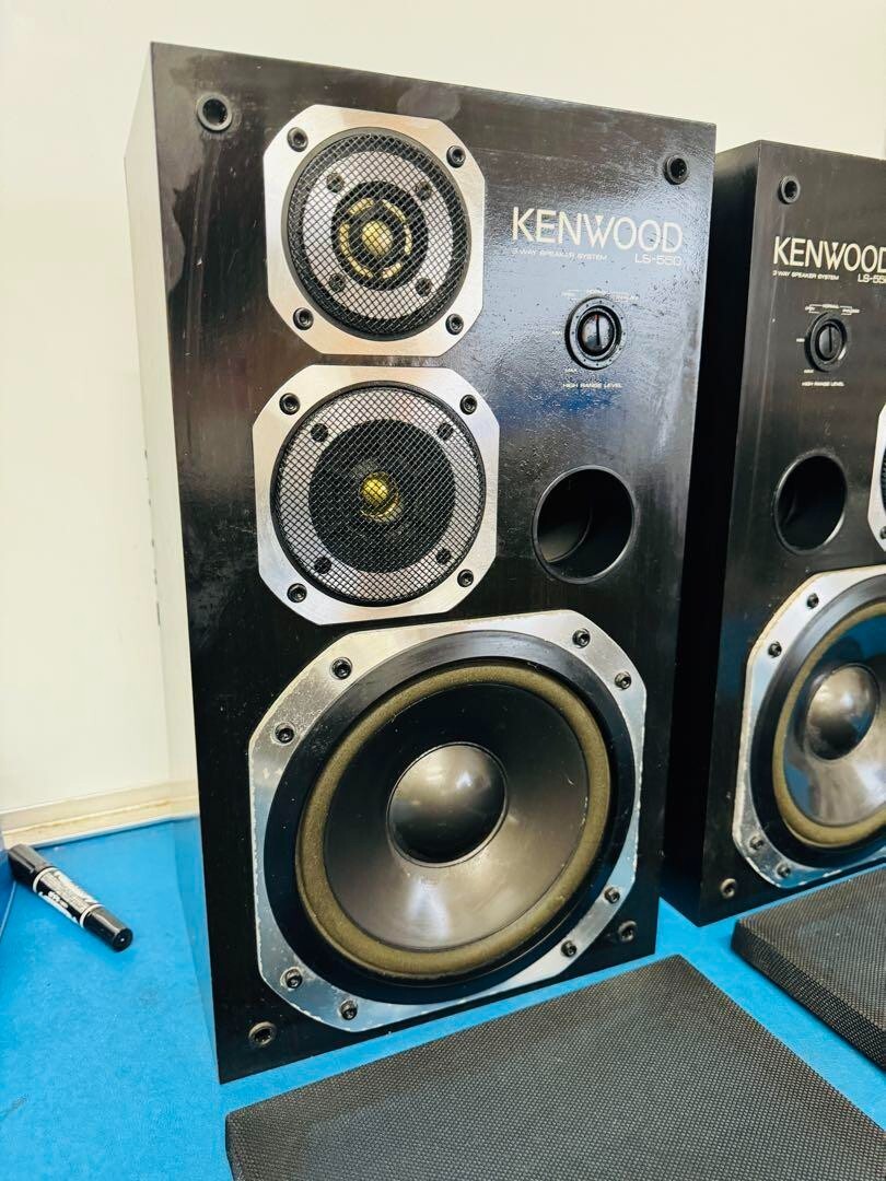 KENWOOD LS-550 SPEAKER SYSTEM 3 Way 3 Speaker Bass Reflex