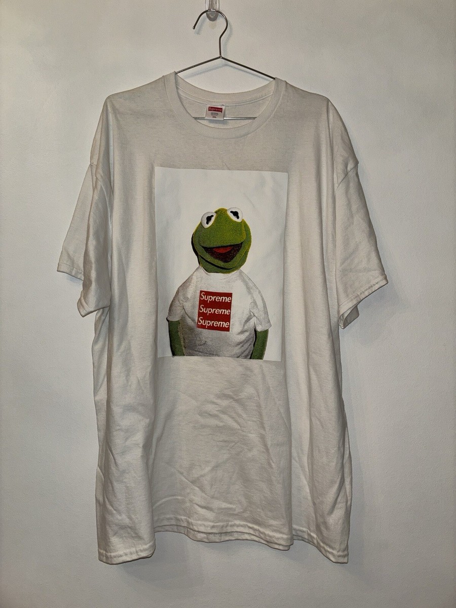 Asspizza Supreme Kermit Triple Box Logo BOGO XXL 2XL White New