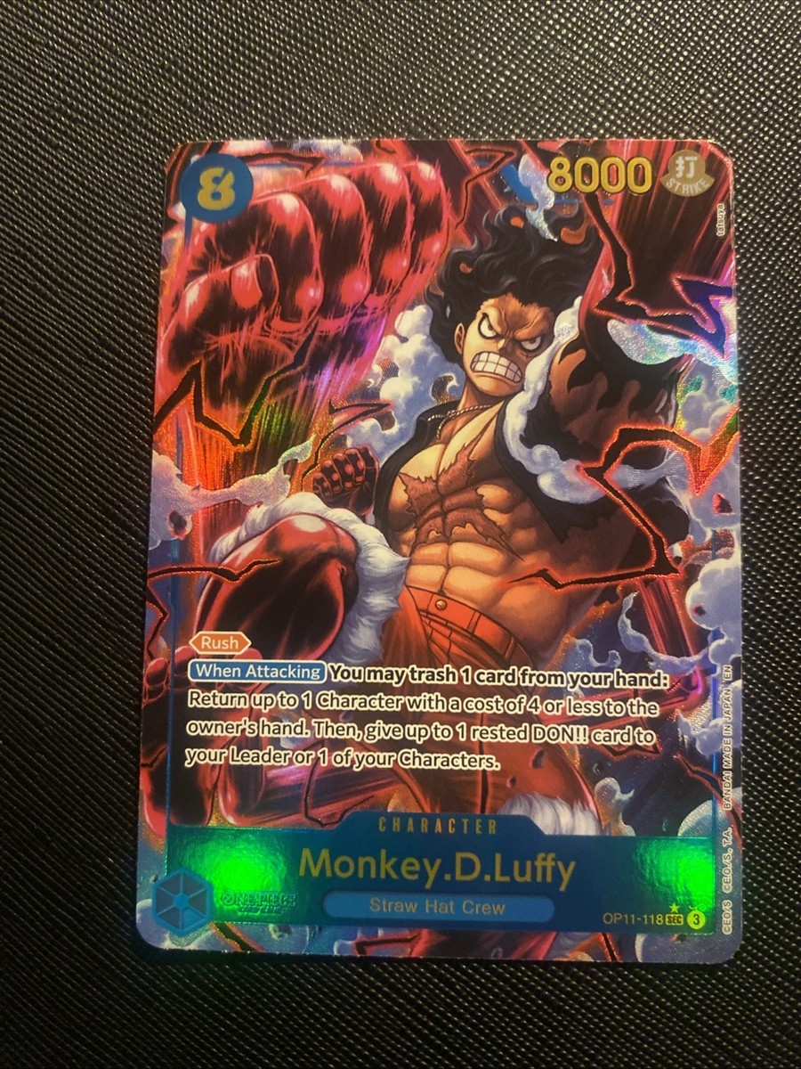 Monkey D. Luffy (Alt Art) OP11-118 SEC A Fist of Divine Speed ONE