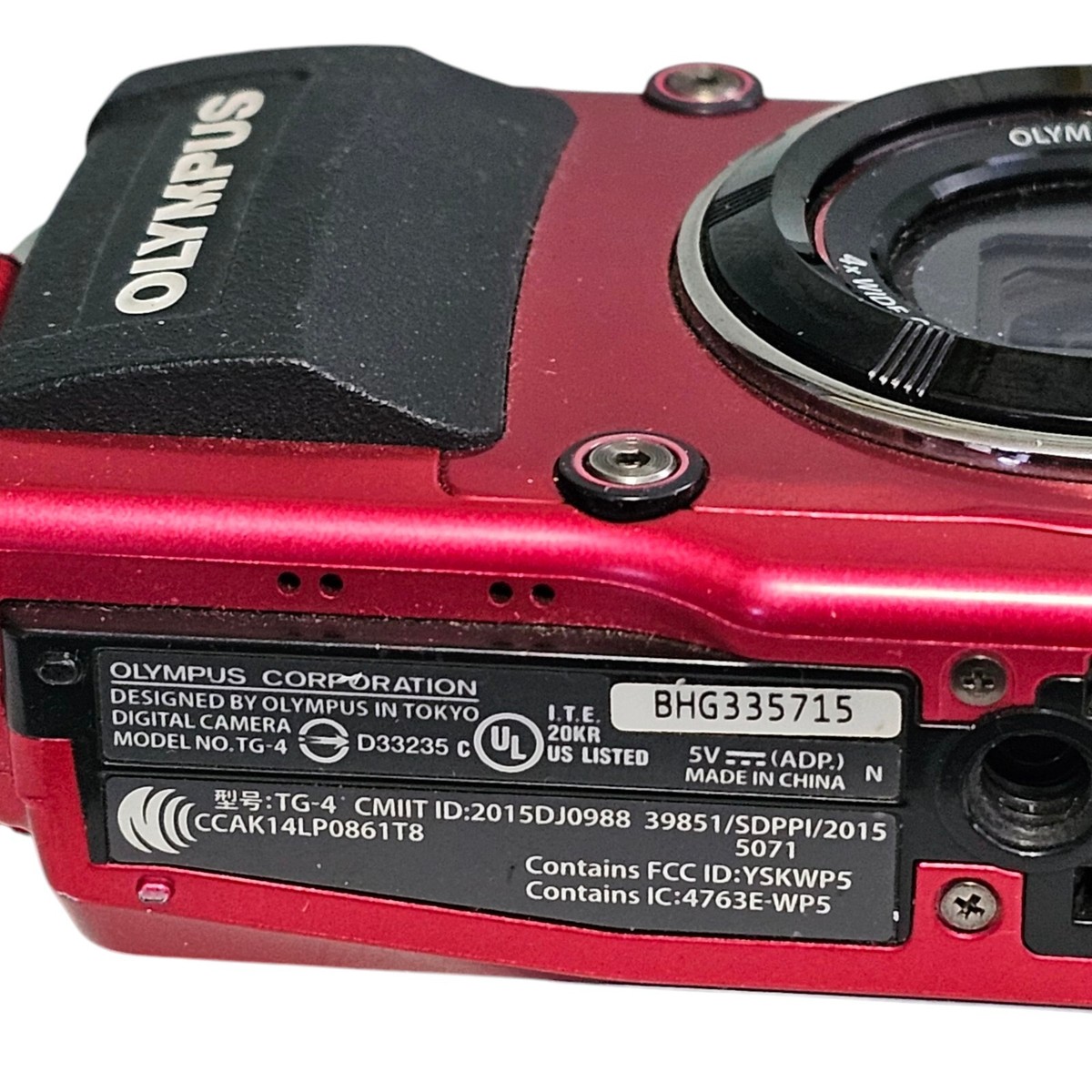 OLYMPUS Stylus Tough TG-4 16MP F2.0 Waterproof Digital WIFI Camera