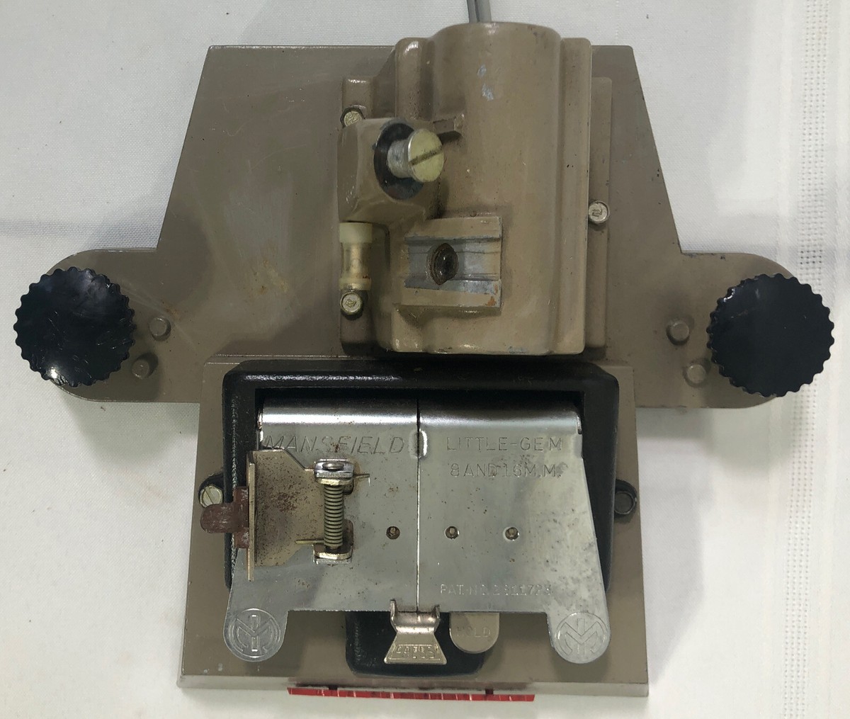 MANSFIELD INDUSTRIES 8MM & 16MM LITTLE GEM AUTOMATIC FILM SPLICER