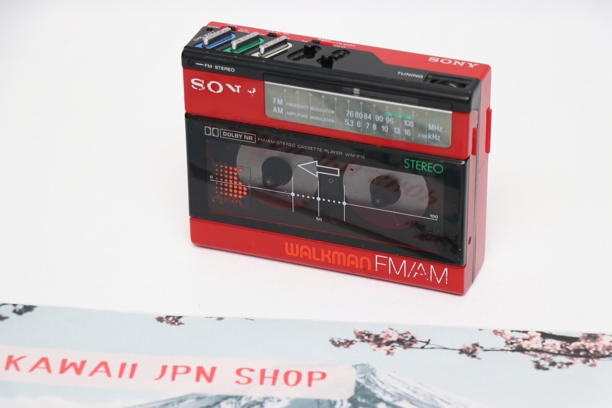 JUNK Sony Walkman WM-F15 Stereo Portable Audio Cassette Player