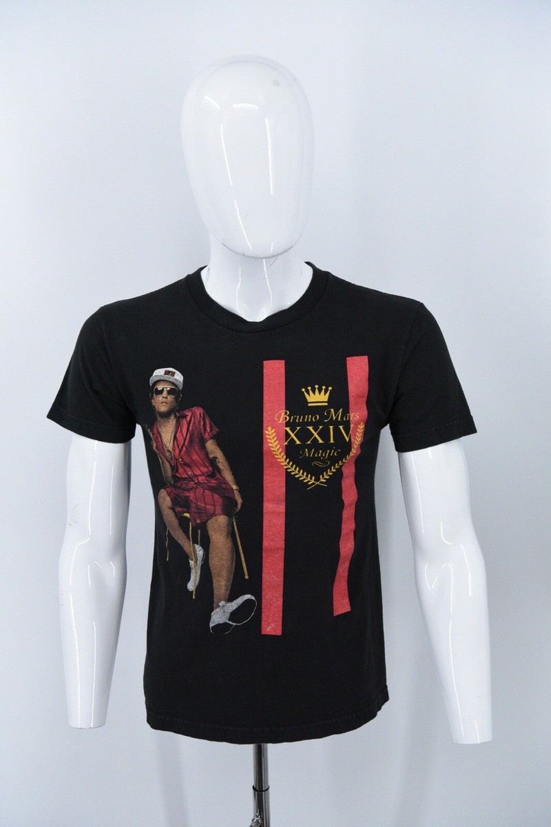 Bruno Mars 24k XXIV Magic World Tour 2017 Official Double Sided T