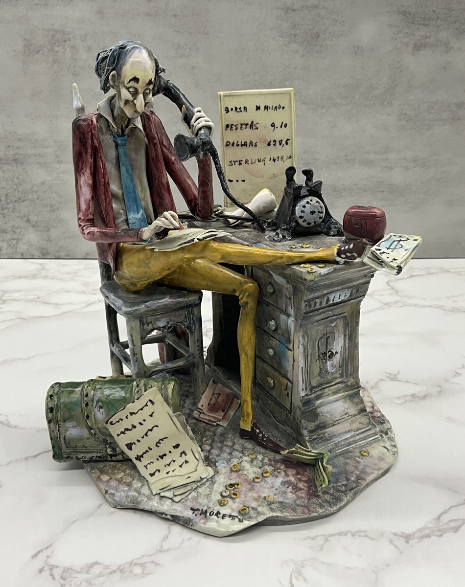 Lo Scricciolo Toni Moretto Ceramic Italian Figurine Currency