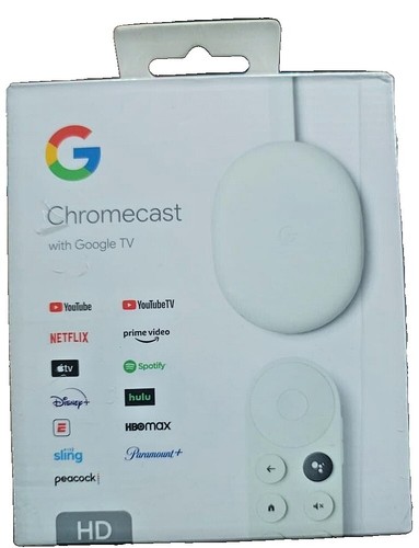 Google 4K Chromecast with Google TV - Snow (GA01919-US