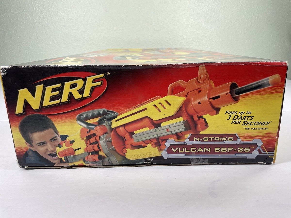 NEW NERF Vulcan EBF-25 Dart Gun Blaster With Refill Pack Both