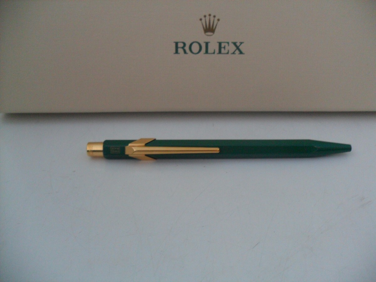 Rolex Portfolio + Caran d'Ache 849 Pen - Authentic - Leather