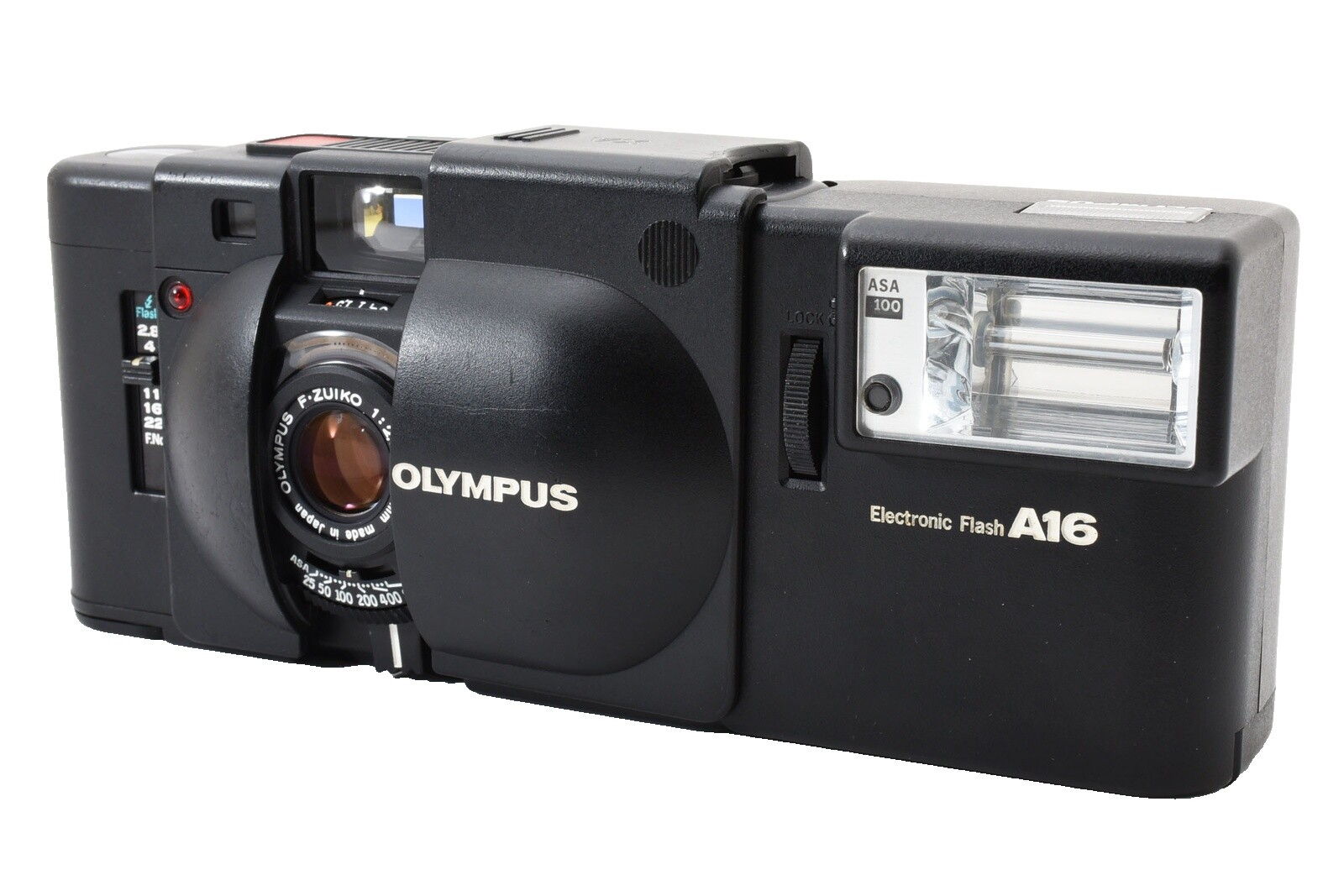 訳アリ品】OLYMPUS XA2 & Electric Flash A16 訳アリ品】OLYMPUS XA2