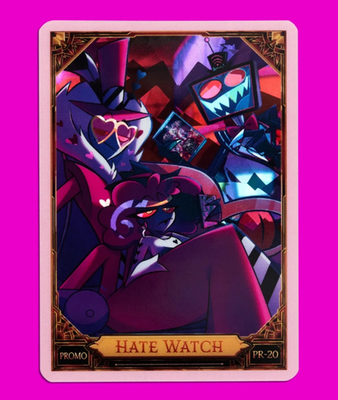 HATE WATCH Pink Cracked Ice Promo Hazbin Hotel PR-20 LIMITED