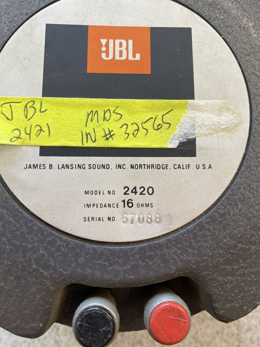 JBL 2420 HIGH FREQUENCY COMPRESSION DRIVER #9467 #9468 (ONE) | eBay