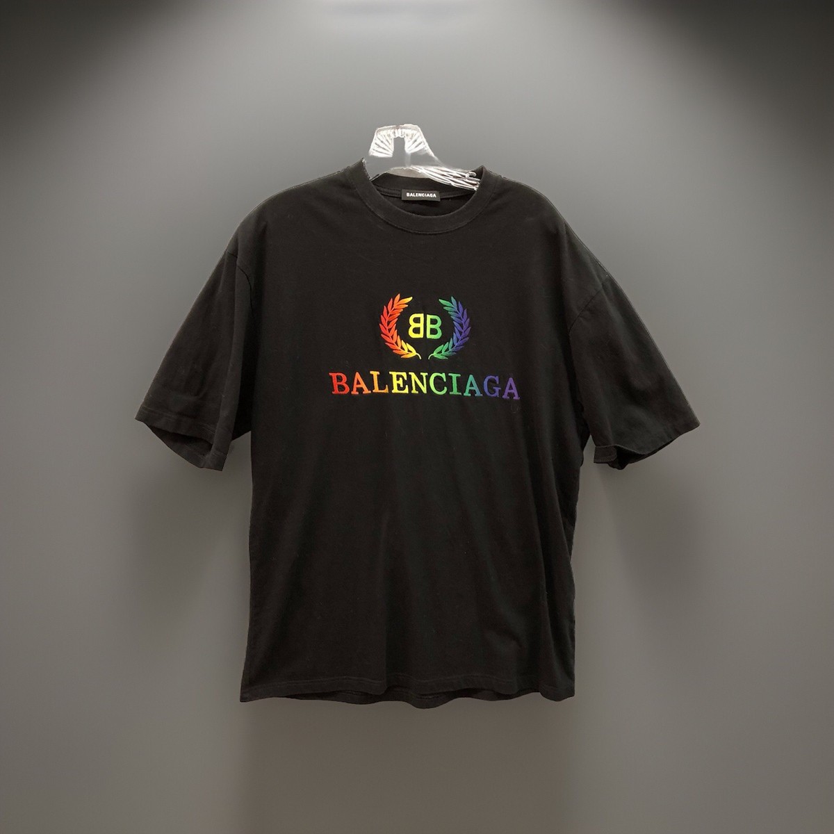 レインボー❤️BALENCIAGA】ロゴ Tシャツ Balenciaga Rainbow