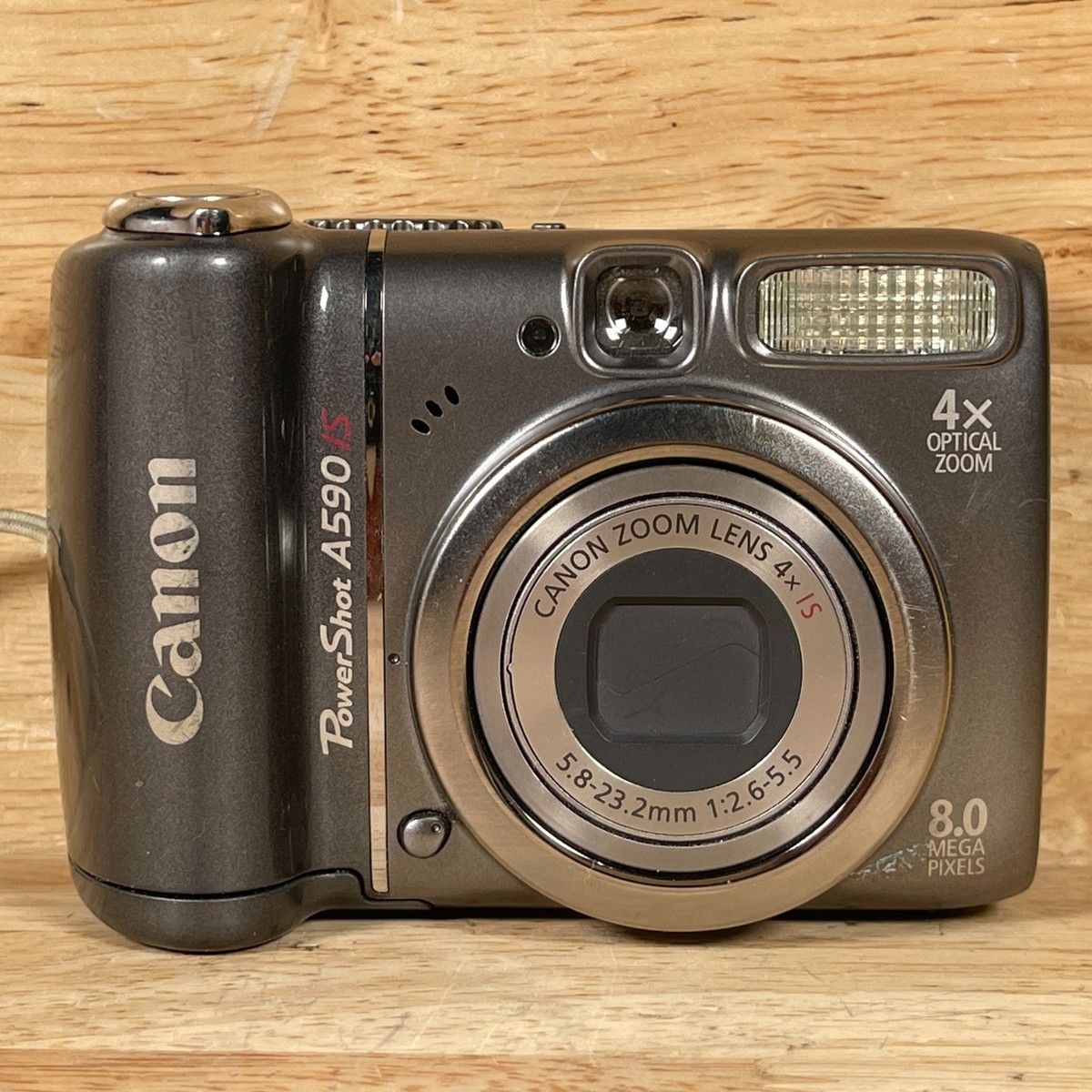 Canon PowerShot A590 IS Digital Camera Gray 8.0 MP 4x Optical Zoom