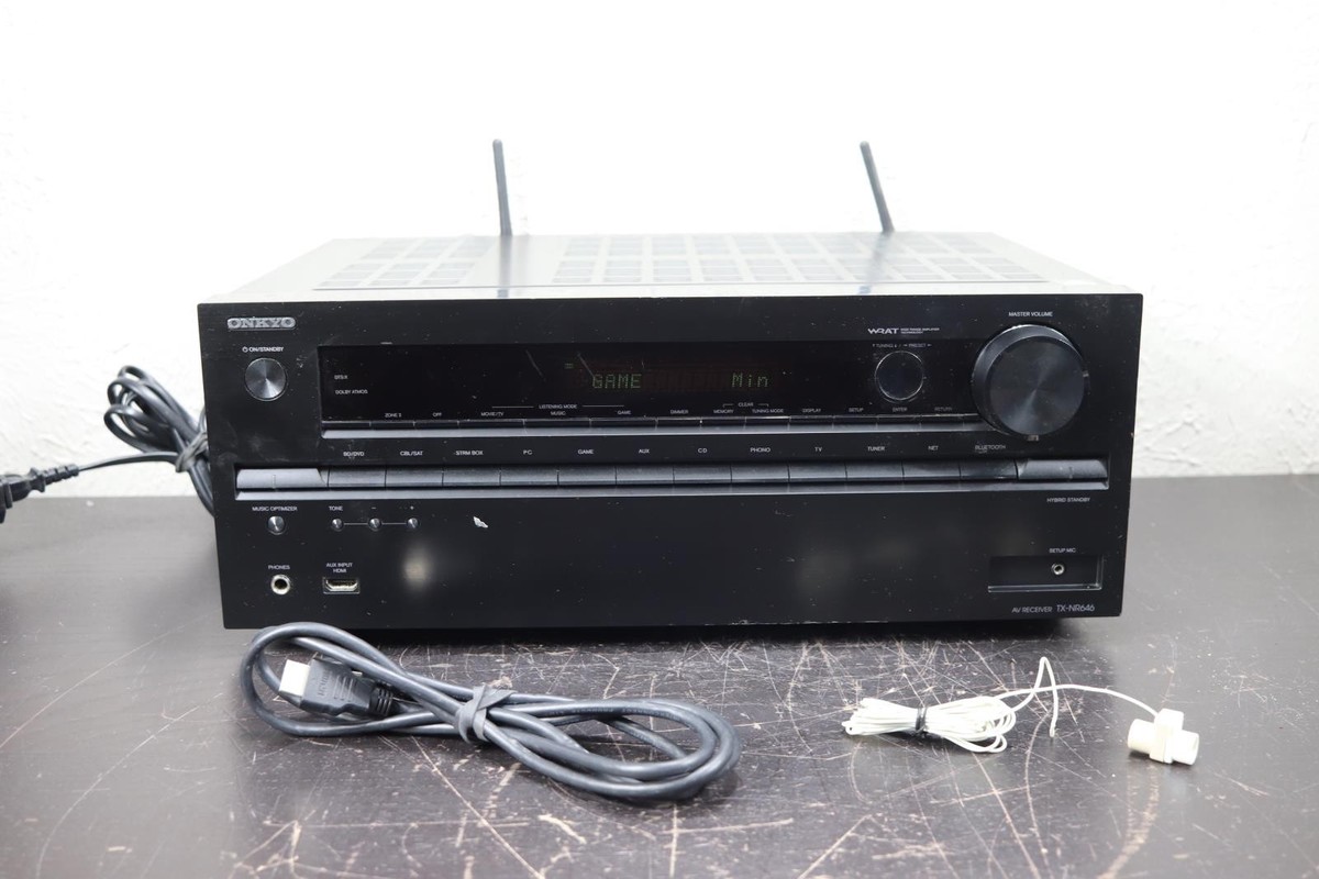 ONKYO 7.2ch対応AVセンター TX-NR646 ブラック Amazon.co.jp: ONKYO