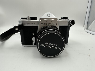 Exc+5* Pentax SPF Spotmatic F Black Film Camera SMC Takumar 50mm F