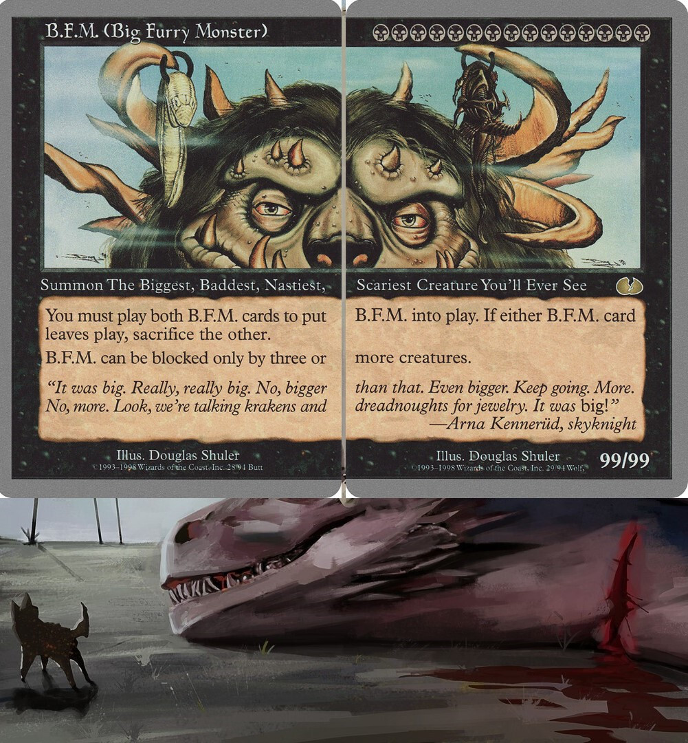 プレイマット B.F.M. (Big Furry Monster) MTG B.F.M. (BIG FURRY