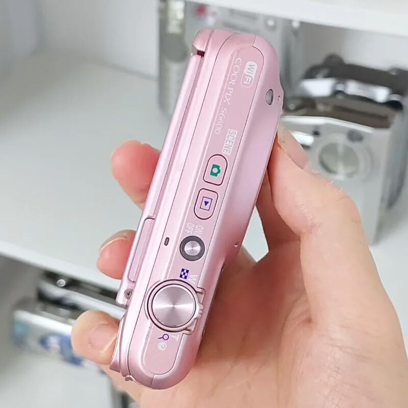 Nikon COOLPIX S6600 Pink 16.0MP Digital Camera 12x Zoom Flip