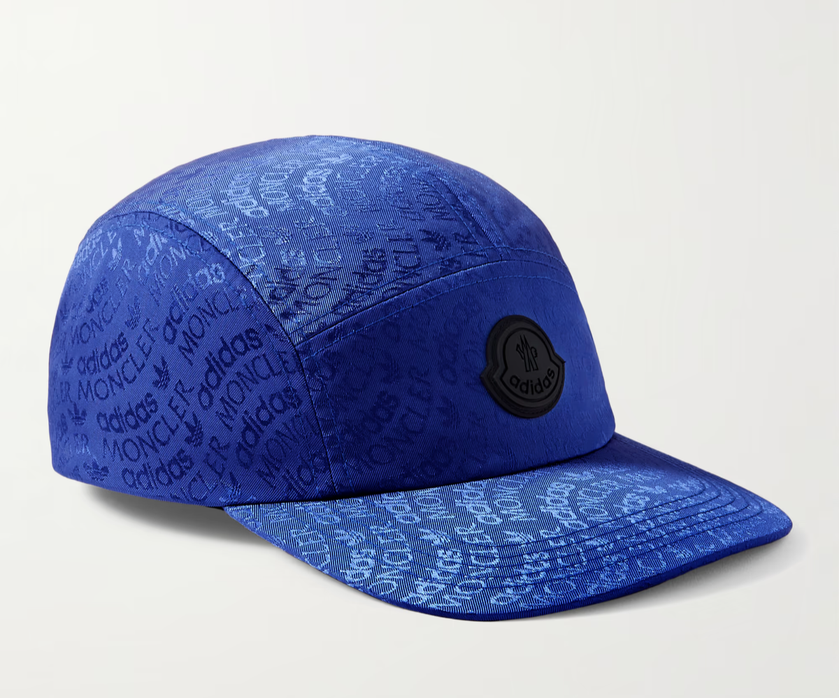Moncler X Adidas Originals Baseball Cap OS Blue Jacquard Strapback