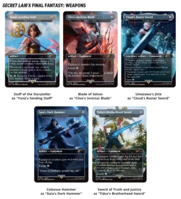 日本語 Secret Lair Final Fantasy Foil 3種 Secret Lair x FINAL