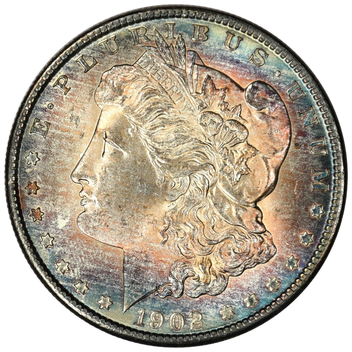 1902 モルガンMorgan Silver Dollar MS63 銀貨130 1902 Year Morgan US