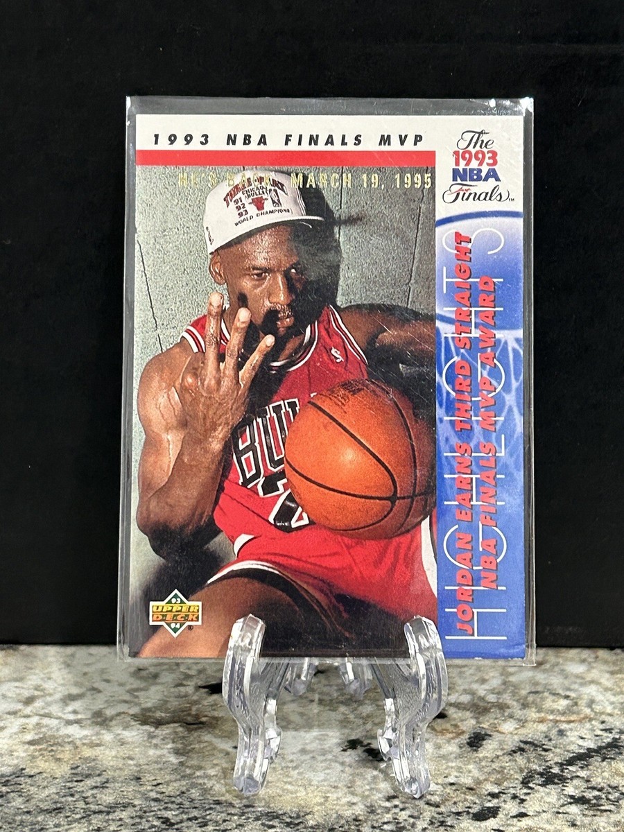 1993-94 Upper Deck MICHAEL JORDAN 1993 NBA Finals MVP Card #204