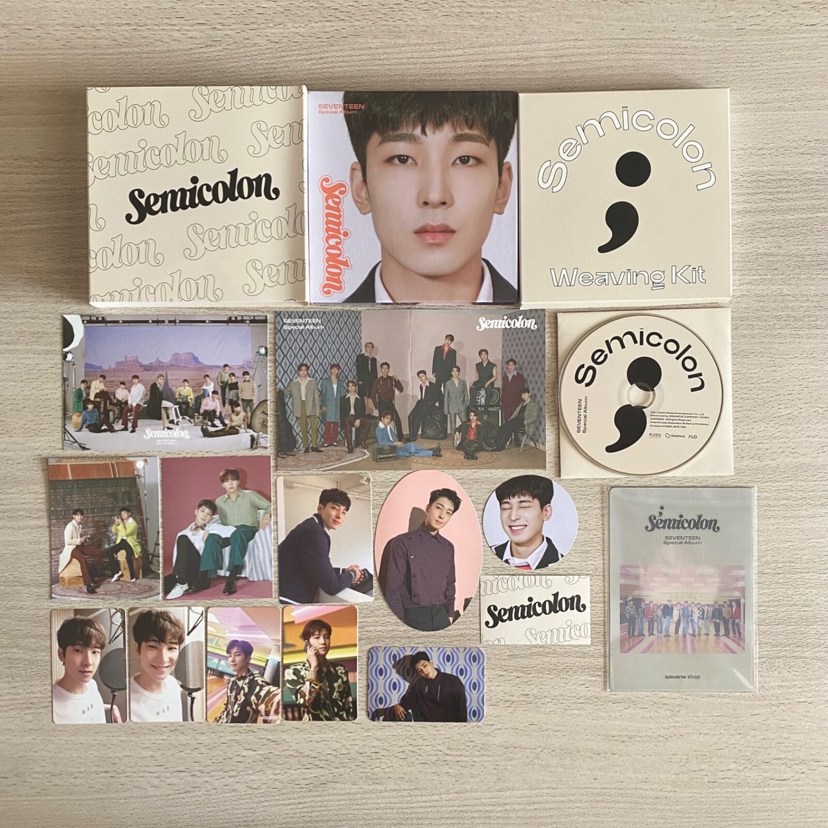 SEVENTEEN special album Semicolon wonwoo set + photo card + HMV pc