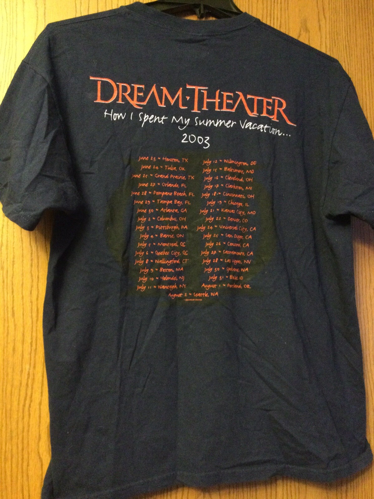 Dream Theater 2004年来日記念Tシャツ 超貴重 Dream Theater 2004年来