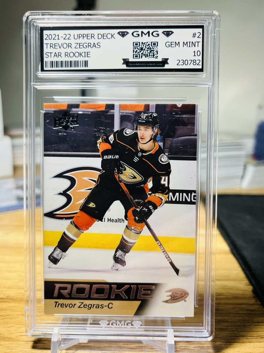 2021-22 Upper Deck Trevor Zegras Star Rookie GMG Graded 10 Gem