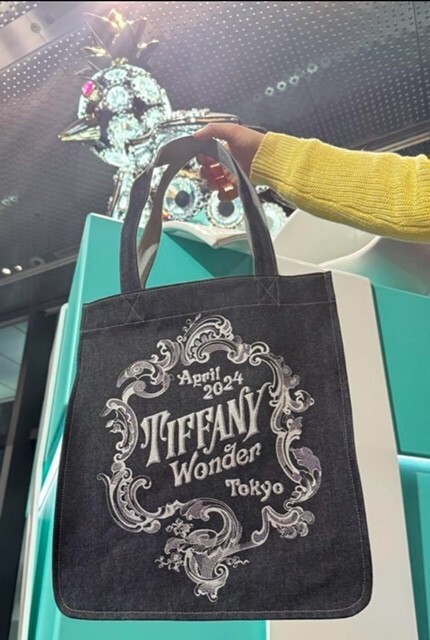 Tiffany Wonder Tokyo Exclusive 2024 Limited Denim Logo Tote Bag