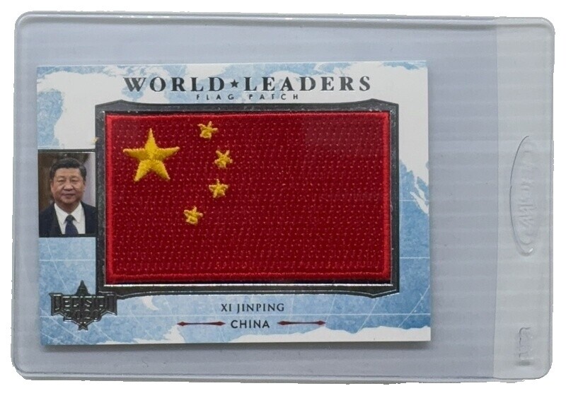 安倍晋三 WORLD LEADERS FLAG PATCH CARD 2016 World Leaders Trading