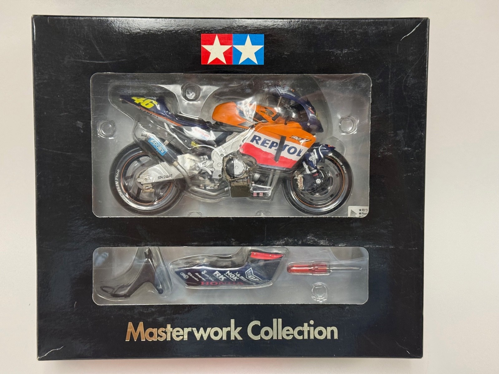 1/12 Tamiya Master Work Honda RC211 V from 2003 Moto GP of V.Rossi