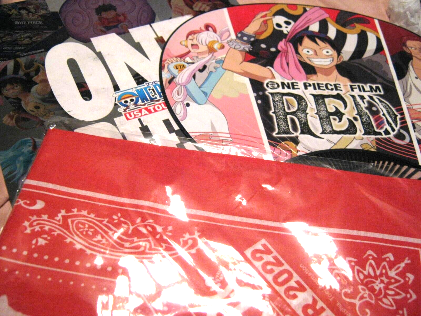 One Piece Film Red USA Tour 2022 Bandana Fan Catalog | eBay