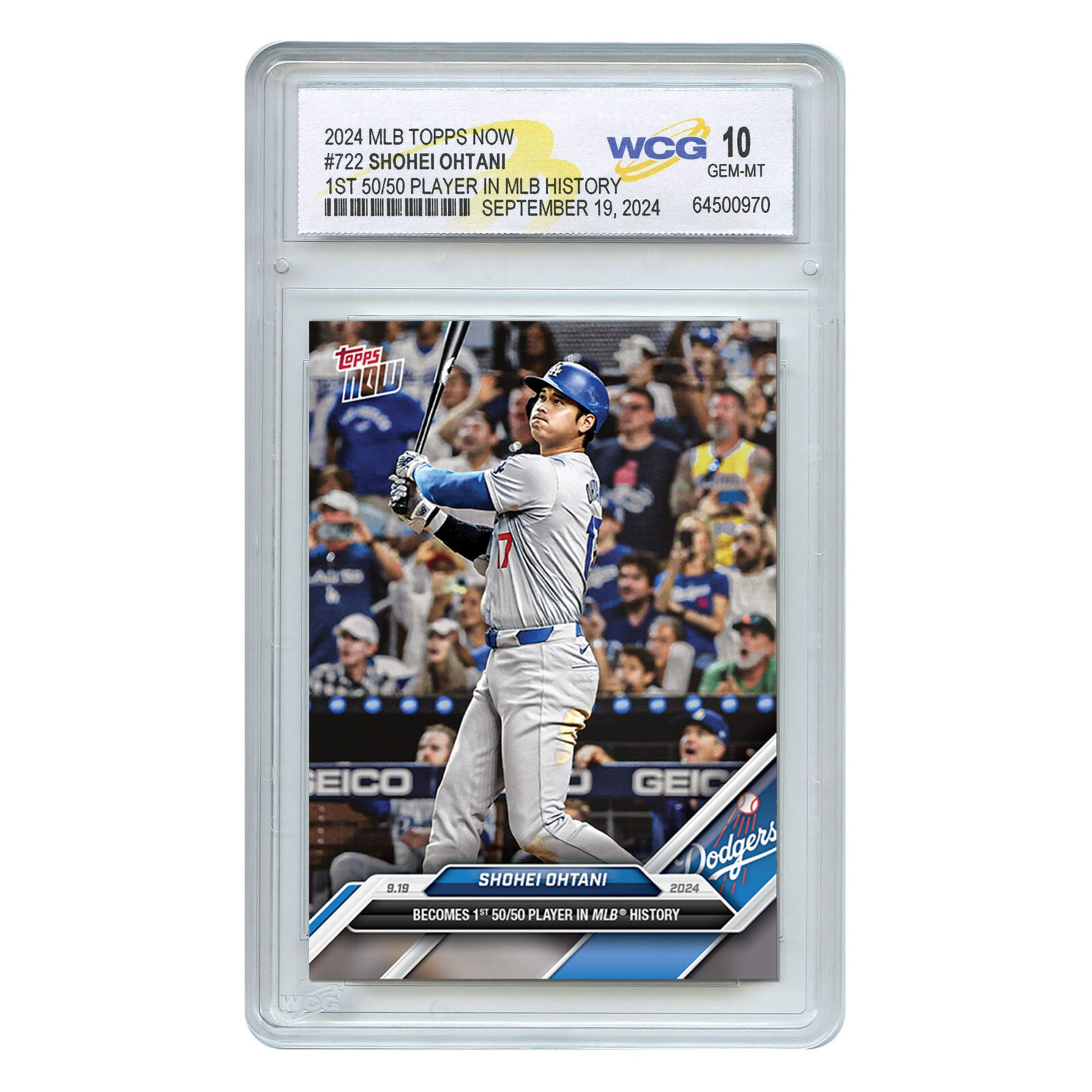 大谷翔平 MLB初ヒット カード（日本語版）PSA鑑定済(10点満点) 大谷