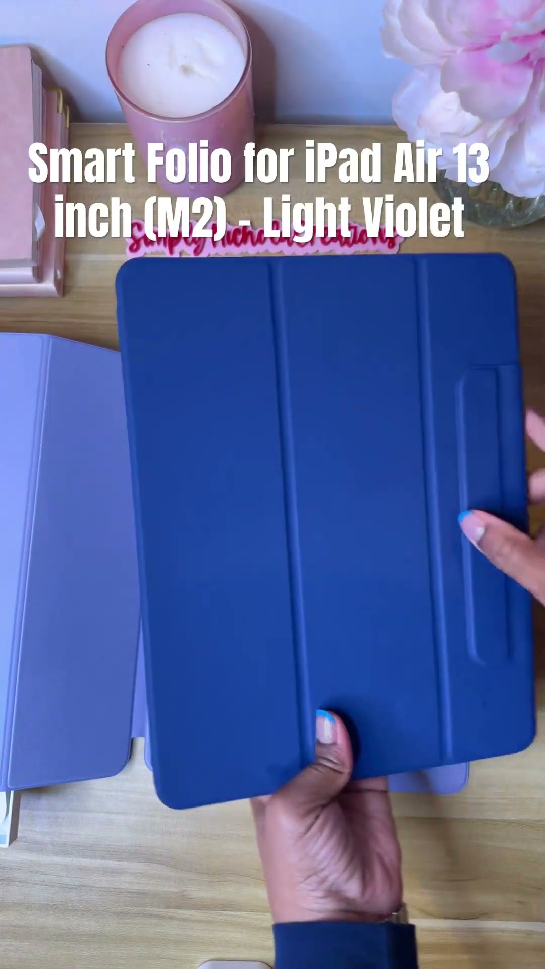 新品】11インチ iPad Air用スマートフォリオ・ライトバイオレット①