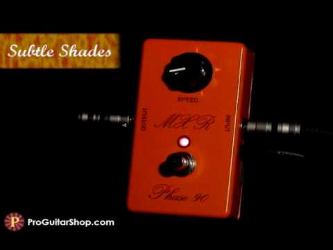 MXR Custom Shop Script Phase 90 w/ LED - YouTube