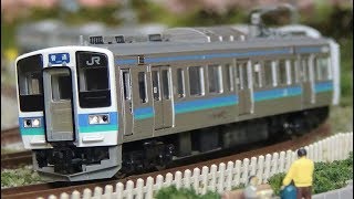 Nゲージ TOMIX 211系3000番台 長野色 走行シーン集 - YouTube