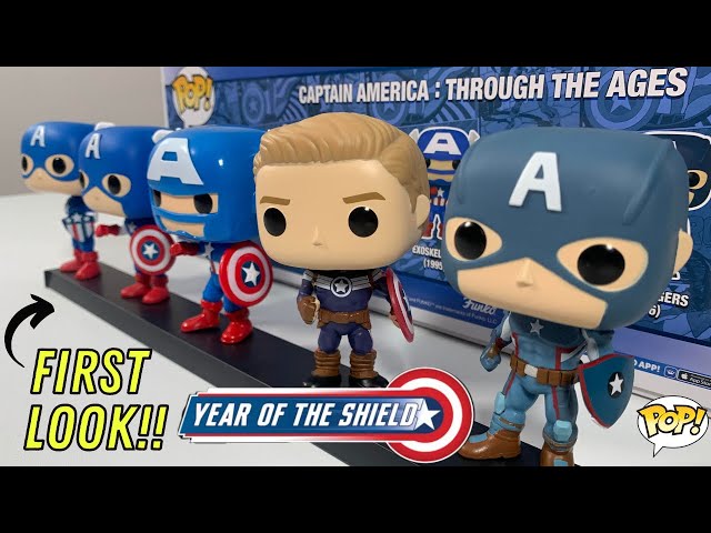 Funko Pop Captain America 5-Pack Year of the Shield Amazon