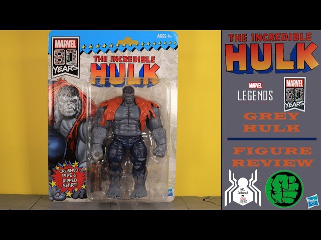 Marvel Legends Retro GREY HULK Convention Exclusive Figure Review